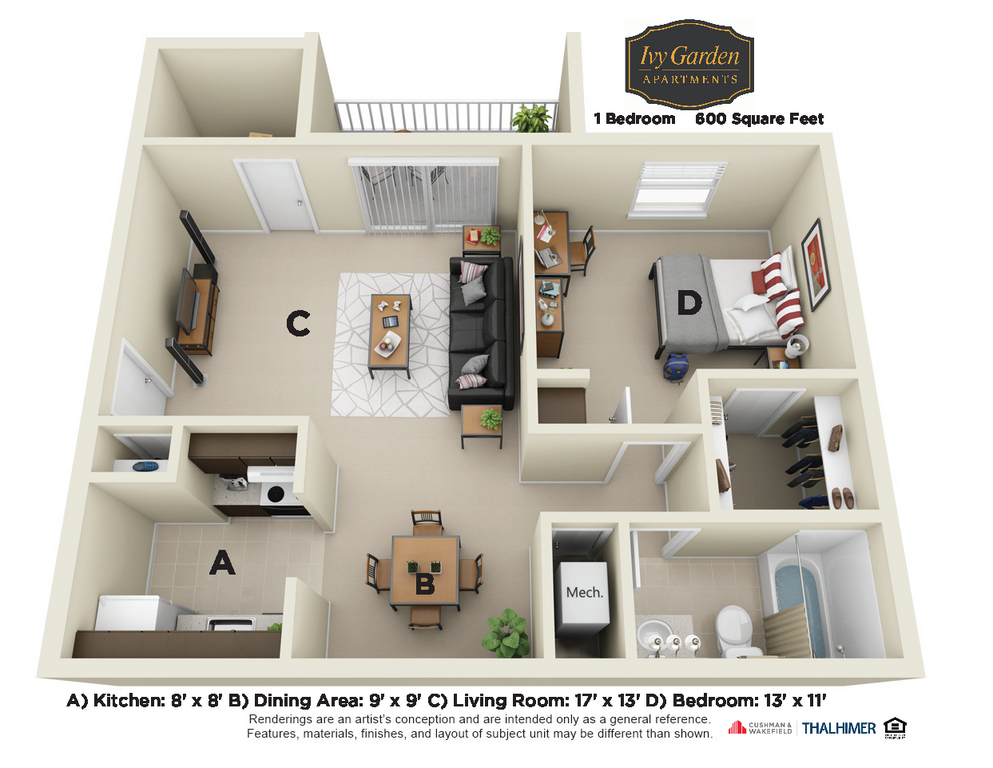 1 Bedroom North