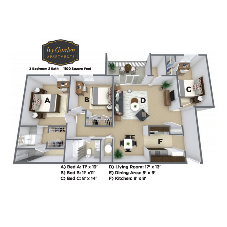 3 Bedroom Upgrade